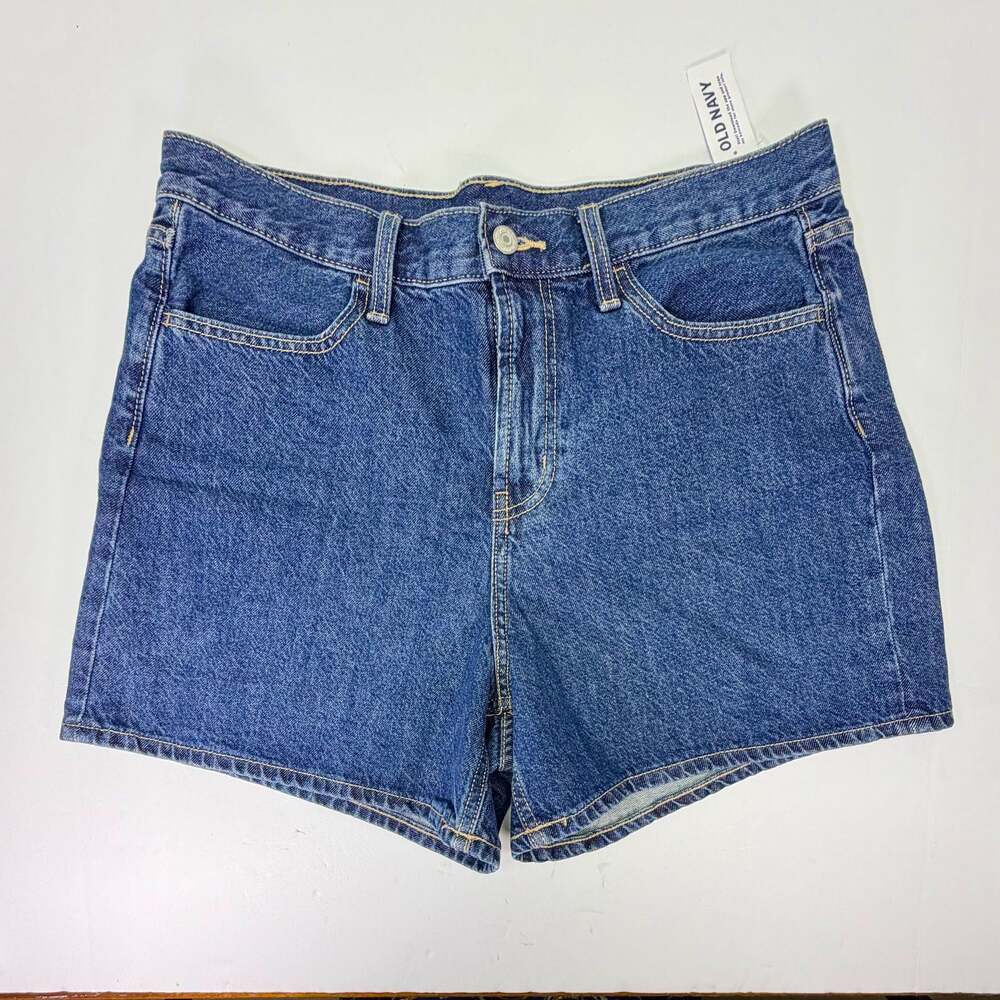 Old Navy High-Rise Wow Baggy Denim Jean Shorts Size 10